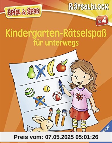 Kindergarten-Rätselspaß für unterwegs (Spiel & Spaß - Rätselblock)