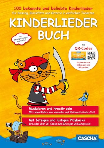 Kinderliederbuch für Gesang, Blockflöte und Gitarre in einfachen Tonarten