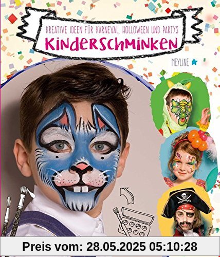 Kinderschminken: 20 Motive für Karneval, Halloween und Partys