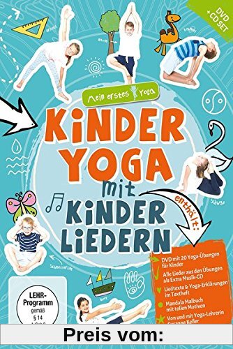 Kinderyoga mit Kinderliedern - mein erstes Yoga (DVD+CD+Mandala-Malheft)
