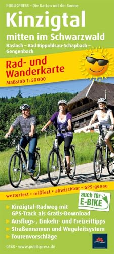 Kinzigtal mitten im Schwarzwald: Rad- und Wanderkarte mit Ausflugszielen, Einkehr- & Freizeittipps, wetterfest, reissfest, abwischbar, GPS-genau. 1:50000 (Rad- und Wanderkarte: RuWK)