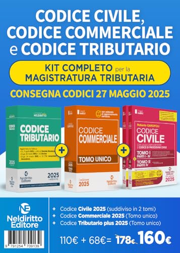 Kit 3 codici normativi per il Concorso in Magistratura tributaria 2025 Kit 3 codici normativi per il Concorso in Magistratura tributaria 2025 von Neldiritto Editore