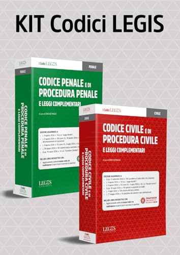 Kit Codici Legis (Codice civile e procedura, Codice penale e procedura, Leggi complementari). Con aggiornamento interattivo online von Legislazione Tecnica