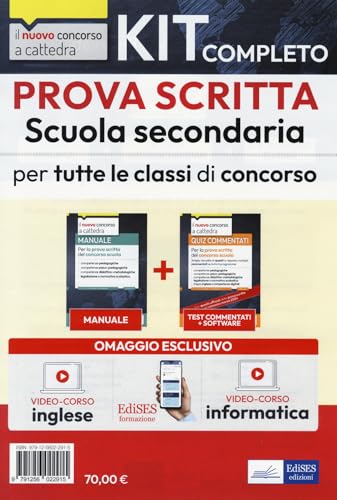 Kit completo prova scritta scuola secondaria. Teoria e test per la prova scritta (Concorso a cattedra) von Edises professioni & concorsi
