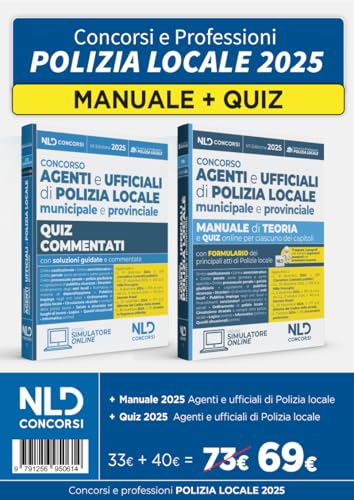 Kit concorsi Polizia Locale. Manuale + quiz commentati per la preparazione al concorso 2025 aggiornato al Nuovo codice della strada. Con espansione online von Nld Concorsi