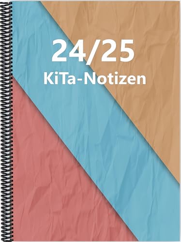 Kita-Notizen 2024/25: DIN A4-Format mit Spiralbindung, bunt