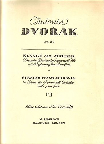 Klänge aus Mähren: 6 Duette. Band 2. op. 32. Sopran, Alt und Klavier. von SIMROCK