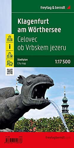 Klagenfurt am Wörthersee, Stadtplan 1:17.500, freytag & berndt (freytag & berndt Stadtpläne)