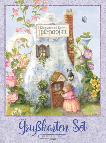 Klappkarten Set Grußkarten: Große Premium-Klappkarten mit Figurenschnitt, Holly Pond Hill (Holly Pond Hill: illustrierte Geschichten, Ideen, Rezepte, Spiele und Wissenswertes für Kinder) von Wunderhaus Verlag