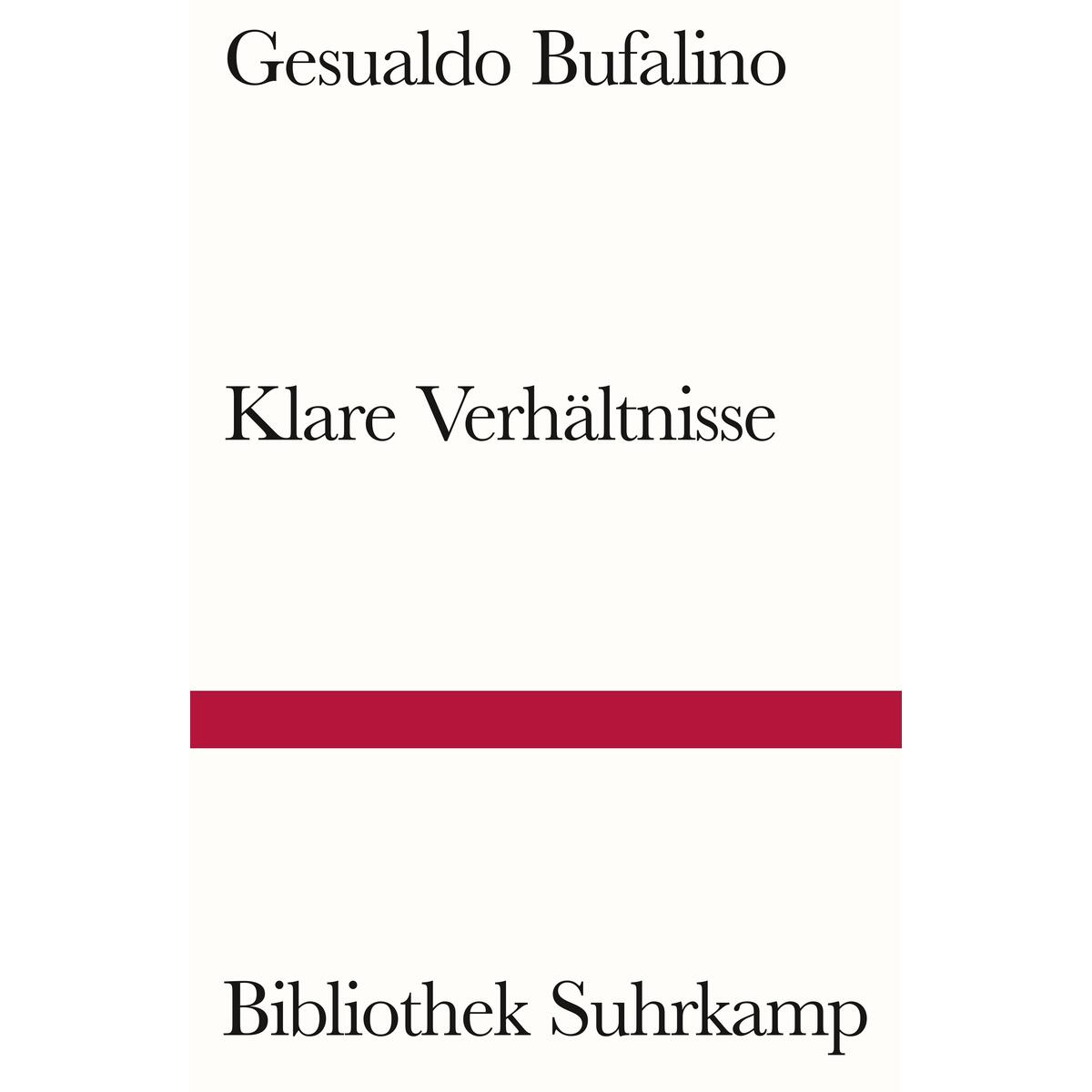 Klare Verhältnisse Klare Verhältnisse von Suhrkamp Verlag AG