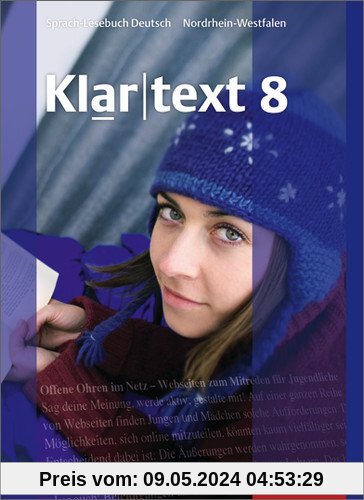 Klartext - Ausgabe für Nordrhein-Westfalen: Schülerband 8