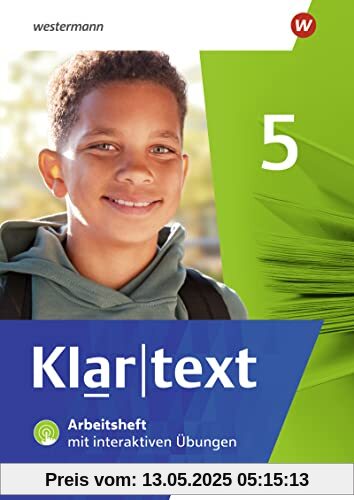 Klartext - Differenzierende Ausgabe 2022 für Nordrhein-Westfalen: Arbeitsheft 5 mit interaktiven Übungen