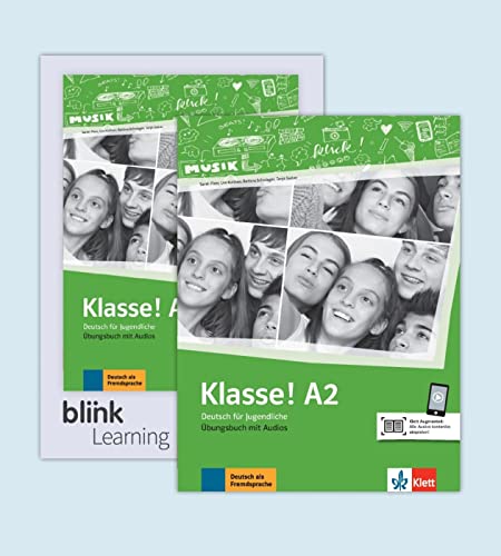 Klasse! A2 - Media Bundle BlinkLearning: Deutsch für Jugendliche. Übungsbuch mit Audios inklusive Lizenzcode BlinkLearning (14 Monate) (Klasse!: Deutsch für Jugendliche) von Klett