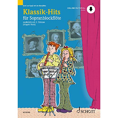 Klassik-Hits: 1-2 Sopran-Blockflöten. Ausgabe mit Online-Audiodatei