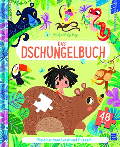 Klassiker zum Lesen und Puzzeln - Das Dschungelbuch: Mit 48teiligem Puzzle von YoYo Books