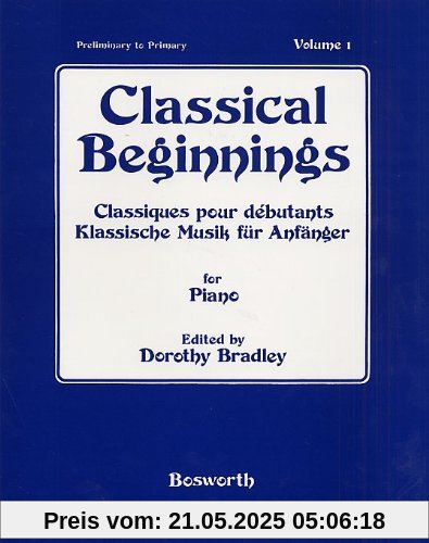 Klassische Musik für Anfänger 1. Für Klavier