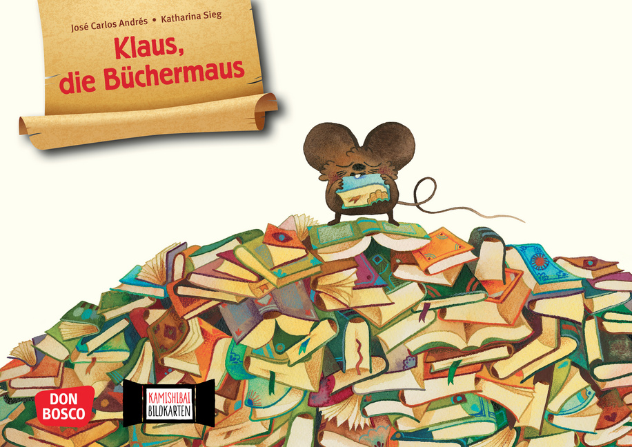 Klaus, die Büchermaus. Kamishibai Bildkartenset Klaus, die Büchermaus. Kamishibai Bildkartenset von Don Bosco Medien