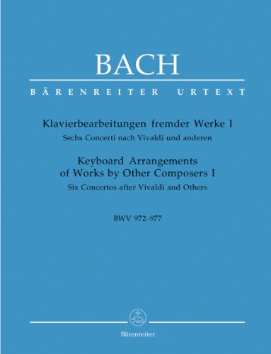 Wk I Bwv972-977 6 Conc.Nach Vivaldi - Piano Wk I Bwv972-977 6 Conc.Nach Vivaldi - Piano