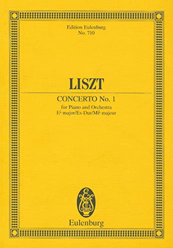 Klavierkonzert Nr. 1 Es-Dur: Klavier und Orchester. Studienpartitur. (Eulenburg Studienpartituren)