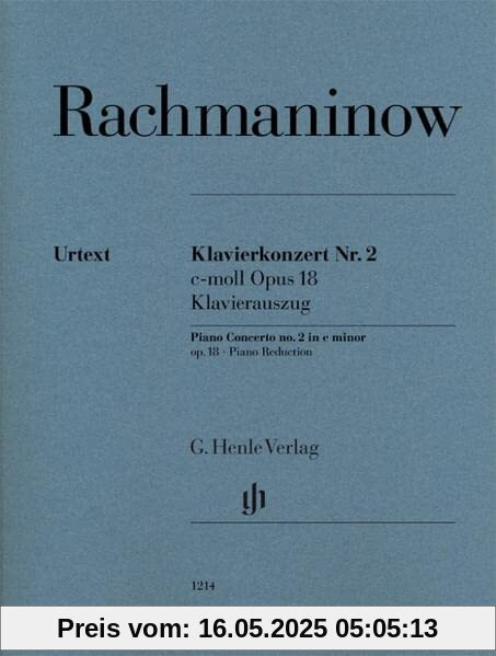 Klavierkonzert Nr. 2 c-moll op. 18; Klavierauszug: Instrumentation: 2 Pianos, 4-hands, Piano Concertos (G. Henle Urtext-Ausgabe)