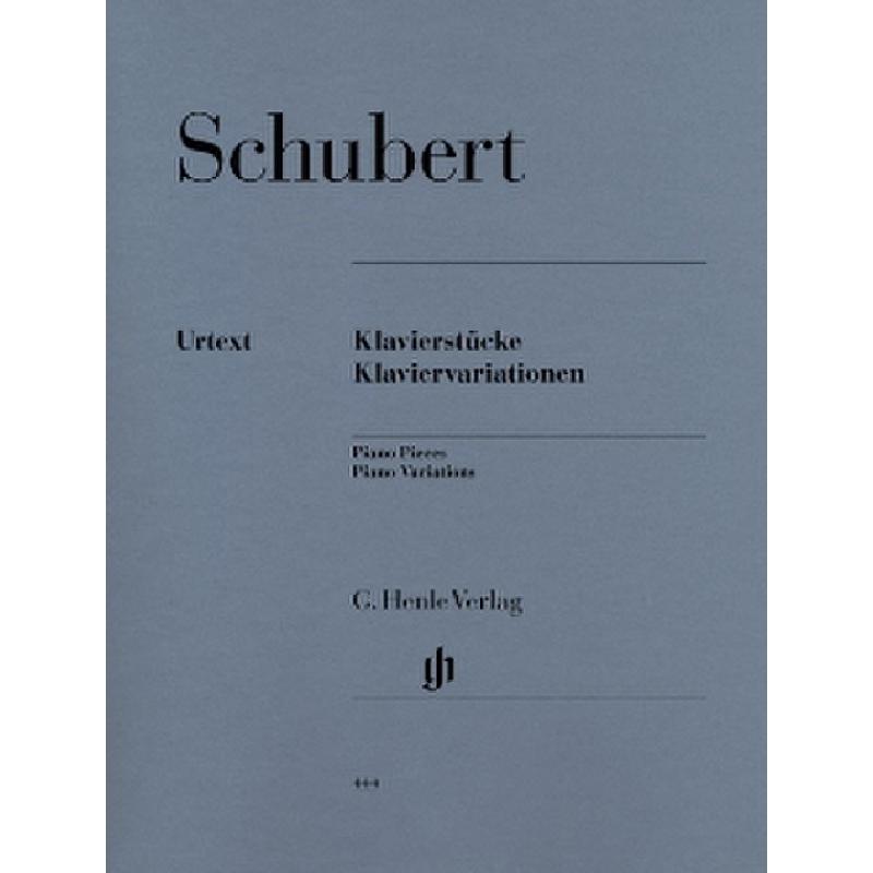 Klavierstücke - Klaviervariationen Klavierstücke - Klaviervariationen