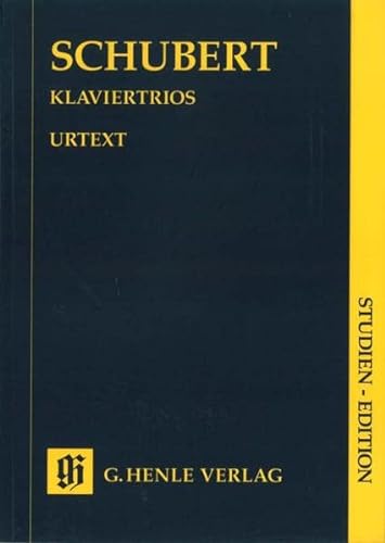 Klaviertrios, Klavier, Violine und Violoncello, Studien Edition: Besetzung: Klaviertrios (Studien-Editionen: Studienpartituren)