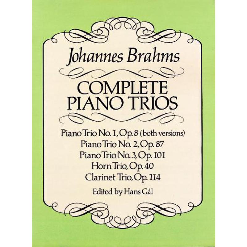 Klaviertrios - complete piano trios Klaviertrios - complete piano trios