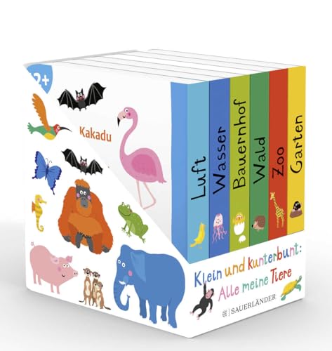 Klein und kunterbunt: Alle meine Tiere (Würfel): 6 Mini-Bücher