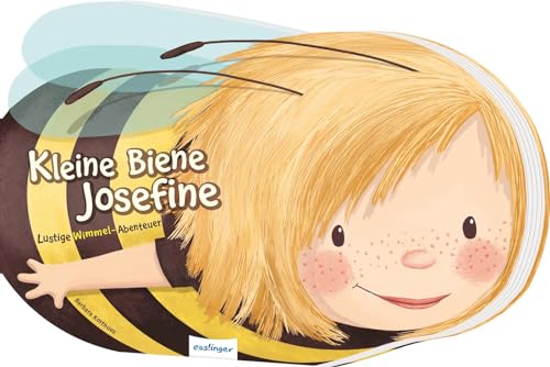Kleine Biene Josefine: Lustige Wimmel-Abenteuer | Papp-Bilderbuch in Bienen-Form