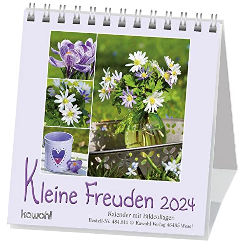 Kleine Freuden 2024: Aufstell-Kalender mit Bildcollagen von Kawohl Verlag GmbH & Co. KG