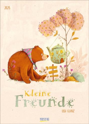 Kleine Freunde 2025: Wandkalender mit Illustrationen für Kinder. Format 30 x 42 cm. von Korsch Verlag