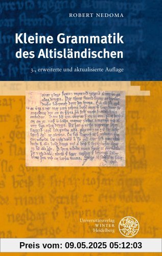 Kleine Grammatik des Altisländischen (Indogermanische Bibliothek. 1. Reihe: Lehr- Und Handbucher)