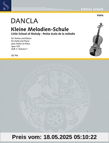 Kleine Melodien-Schule: 20 kleine Stücke. Band 1. op. 123. Violine und Klavier. (Edition Schott)