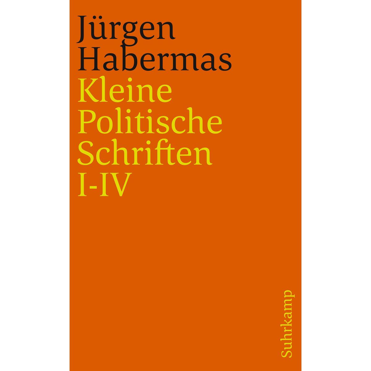 Kleine Politische Schriften (I-IV) von Suhrkamp Verlag AG