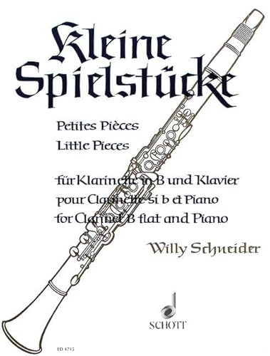Kleine Spielstücke: Klarinette und Klavier.