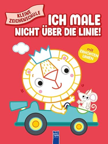 Kleine Zeichenschule - Ich male nicht über die Linie (rot): Mit erhöhten Randlinien
