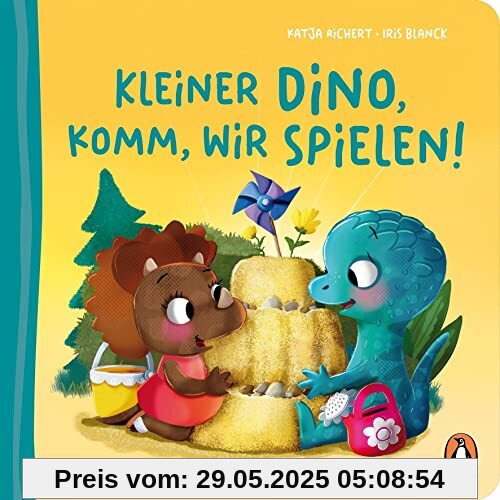 Kleiner Dino, komm, wir spielen!: Pappbilderbuch mit Sonderausstattung für Kinder ab 2 Jahren (Die Fantasie-Babytier-Reihe, Band 3)