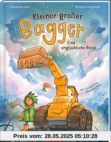 Kleiner großer Bagger – Eine unglaubliche Reise: mit 3 Liedern von Sebastian Horn | Kinderbuch ab 4 Jahren über Abenteuer, Freundschaft und Fantasie Kleiner großer Bagger – Eine unglaubliche Reise: mit 3 Liedern von Sebastian Horn | Kinderbuch ab 4 Jahren über Abenteuer, Freundschaft und Fantasie