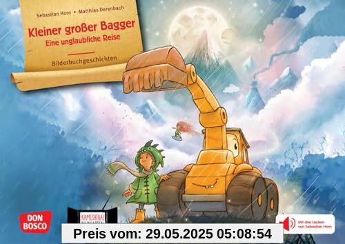 Kleiner großer Bagger. Eine unglaubliche Reise. Kamishibai Bildkartenset: Mit drei Liedern von Sebastian Horn. Abenteuer-Reisen eines kleinen Jungen ... für unser Erzähltheater)