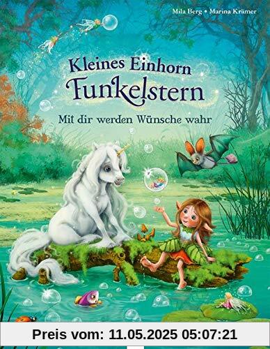 Kleines Einhorn Funkelstern. Mit dir werden Wünsche wahr