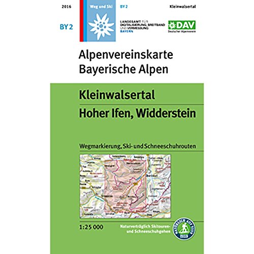 Kleinwalsertal, Hoher Ifen, Widderstein: Wegmarkierungen und Skirouten - Topographische Karte 1:25.000: Wegmarkierung und Skirouten. Naturverträglich ... und Schneeschuhgehen (Alpenvereinskarten)