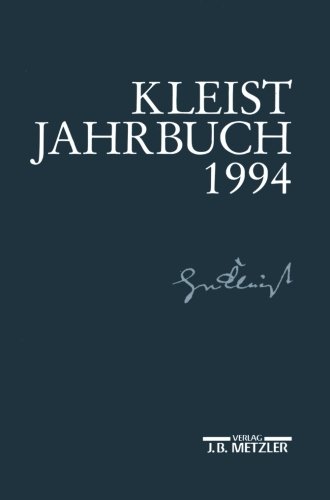 Kleist-Jahrbuch 1994 von J.B. Metzler