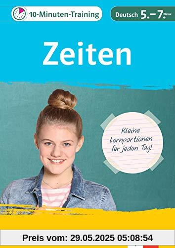 Klett 10-Minuten-Training Deutsch Grammatik Zeiten 5. - 7. Klasse: Kleine Lernportionen für jeden Tag Klett 10-Minuten-Training Deutsch Grammatik Zeiten 5. - 7. Klasse: Kleine Lernportionen für jeden Tag