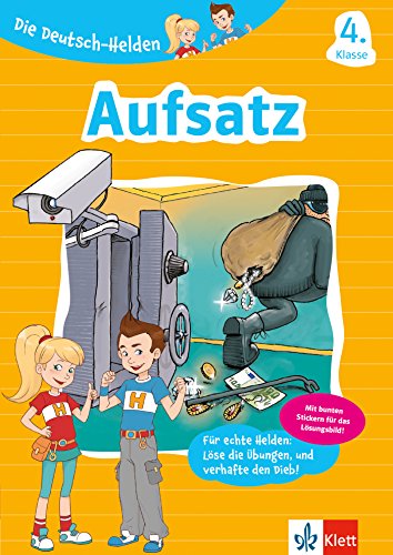 Klett Aufsatz 4. Klasse: Deutsch-Übungsheft für die Grundschule mit Stickern (Die Deutsch-Helden)