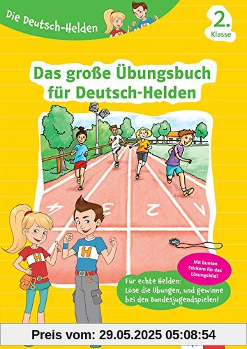 Klett Die Deutsch-Helden Das große Übungsbuch für Deutsch-Helden: 2. Klasse Grundschule (mit Stickern)