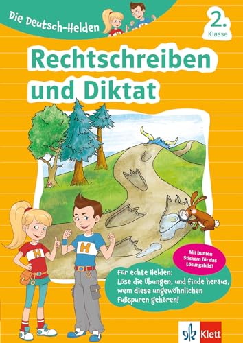 Klett Lernhilfe: Die Deutsch-Helden Diktat und Rechtschreibung 2. Klasse: Grundschule (mit Stickern) (Klett Die Deutsch-Helden) von Klett Lerntraining
