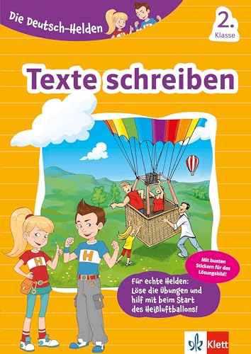 Klett Texte schreiben 2. Klasse: Deutsch-Aufsatz in der Grundschule mit Stickern (Die Deutsch-Helden) von Klett Lerntraining