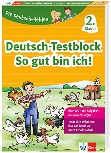 Klett Die Deutsch-Helden: Deutsch-Testblock 2. Klasse: Mit Punktesystem wie in der Schule für Tests, Klassenarbeiten, Lernzielkontrollen und Schulaufgaben von Klett Lerntraining