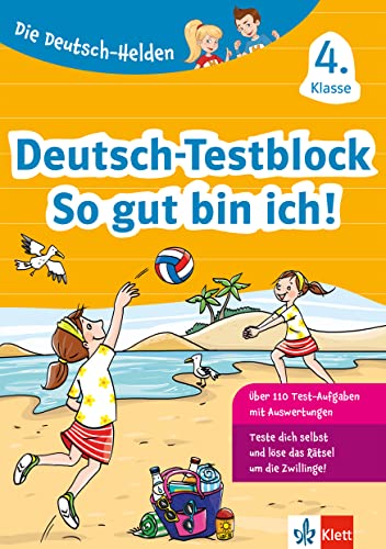 Klett Die Deutsch-Helden: Deutsch-Testblock 4. Klasse: Mit Punktesystem wie in der Schule für Tests, Klassenarbeiten, Lernzielkontrollen und Schulaufgaben