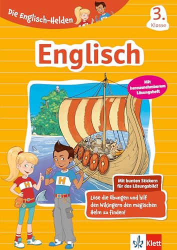 Klett Englisch 3. Klasse: Englisch-Übungsheft für die Grundschule mit Stickern (Die Englisch-Helden)